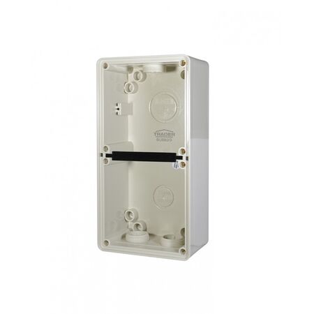 Buffalo - Enclosure Back Box 2 Gang with 32mm & 2 x 25mm Entries  x1 - BUBB2G