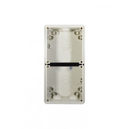 Buffalo - Enclosure Back Box Shallow 2 Gang with 25mm & 2 x 20mm Entries  x1 - BUBB2GS