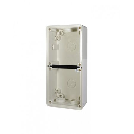 Buffalo - Enclosure Back Box Shallow 2 Gang with 25mm & 2 x 20mm Entries  x1 - BUBB2GS