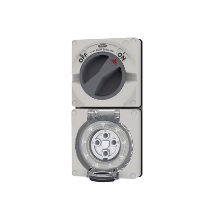 Buffalo -u00a0Combination Switched Socket IP66 10A 500V~ 4 Pin, Less Enclosure  x1 - BUC410LE