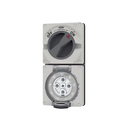 Buffalo -u00a0Combination Switched Socket IP66 40A 500V~ 5 Pin, Less Enclosure  x1 - BUC540LE
