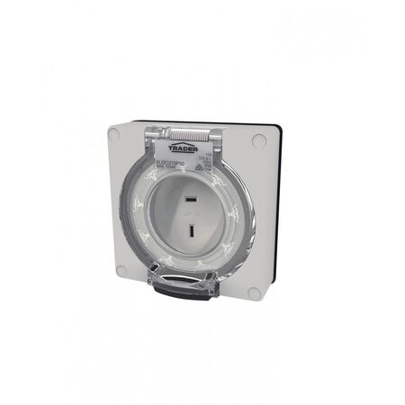 Buffalo -u00a0Socket IP66 15A 32V~ 2 Pin Polarised, Less Enclosure  x1 - BUSO215P32LE