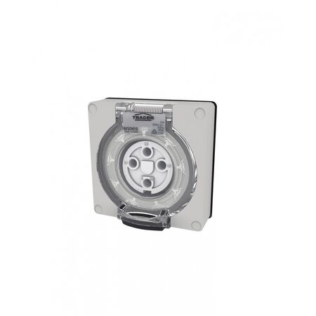 Buffalo -u00a0Socket IP66 10A 500V~ 4 Pin, Less Enclosure  x1 - BUSO410LE