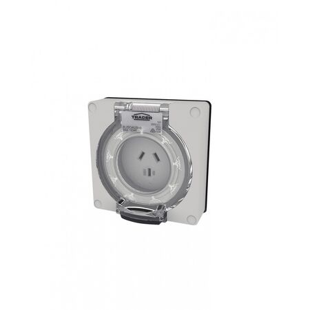 Buffalo -u00a0Socket Auto-Switched IP66 10A 250V~ 3 Flat Pin, Less Enclosure  x1 - BUSOAU310LE