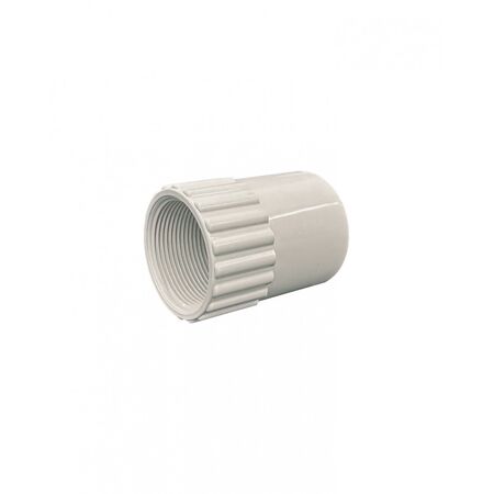 Cobra -u00a0Coupling Plain to Screwed 32mm PVC Grey  x10 - CBCPPS32