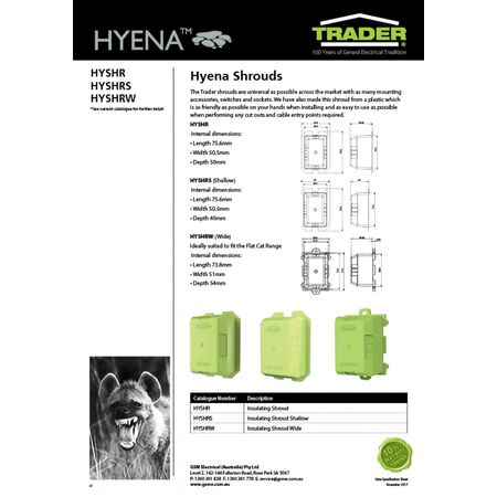 Insulating Shroud Wide  x10 - HYSHRW