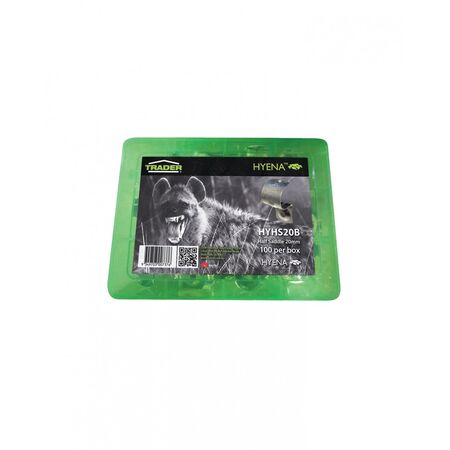 Hyena -u00a0Half Saddle 20mm - plastic box of 100 saddles  x100 - HYHS20B