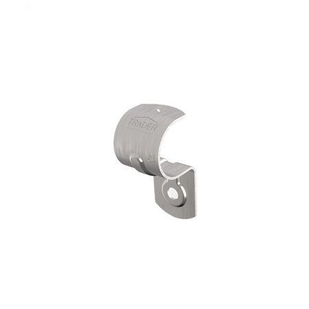 Hyena -u00a0Half Saddle 25mm Stainless Steel Grade 316 with 6.5mm Diameter Fastener Hole  x50 - HYHS25SS