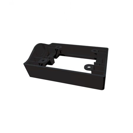 Hyena -u00a0Mounting Flange Horizontal for Corrugated Surface 14mm Depth with 76mm Corrugation Wavelength  Black x10 - HYMFCORHGY