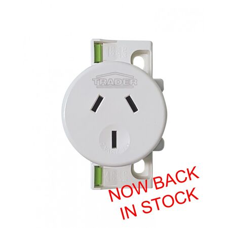 Hyena - Surface Socket QC 250V~ 10A 3 Pins  x10 - HYPP1GQC
