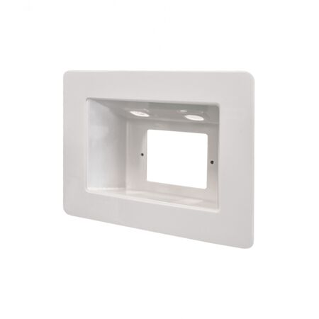 Hyena -u00a0Wall Box Recessed for Power Point and Dual AV Feeds Behind Televisions Suits 70 & 90 mm Wall Cavities No Bracket Required  x1 - HYWBR