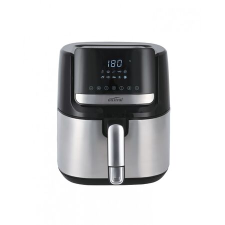Mistral - Air Fryer Digital 6.6 Litre Stainless Steel LED Digital Control with Touch Sensor Panel 10 Dedicated Preset Functions Easy to Clean  x1 - MAF919V