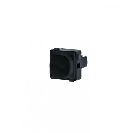 Meerkat - Momentary Push Button Switch Mech, 2A / 250Vac  Matt Black  x1 - MEPBMMBK