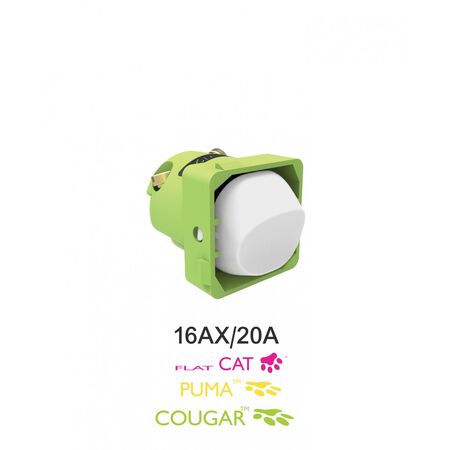 Switch Mechanism 16AX/20A 250V  Matt White x5 - MESW20MW