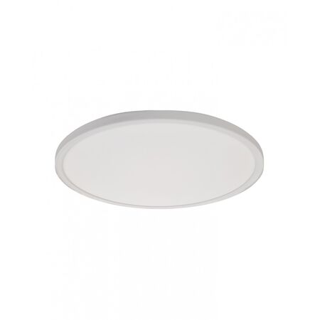 Scorpion -u00a0Oyster Light Large LED 30 Watt 3600 Lumens 220 240V CCT3 Colour Selectable Options 3000K 4000K 5700K Diameter 420mmu00a0 x 28mm Deep IP20 White Non Dimmable  x1 - SCOYSTER
