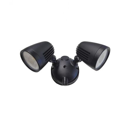 Scorpion - Spotlight, Twin 24 Watt LED 3 Colour 3K 4K 5K, Inbuilt Relay, Upgrade to Sensor with SCSPSENSOR/ BK  Black x1 - SCSP24TWINBK