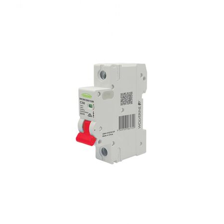 Wolverine -u00a0MCB Miniature Circuit Breaker 6kA 1 Pole 50 Amp C Curve 230V 240V ac 1 Module Red Dolly Main Switch Suitable  x12 - WOMCB6150R