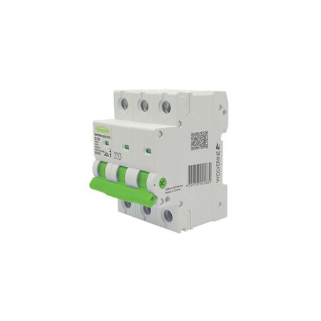 Wolverine -u00a0MCB Miniature Circuit Breaker 6kA 3 Pole 10 Amp C Curve 400V 415V ac 3 Module  x4 - WOMCB6310