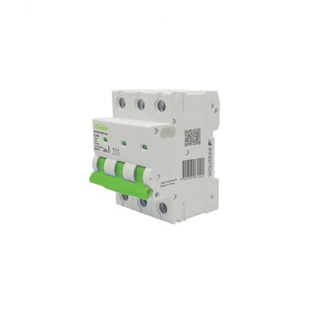Wolverine -u00a0MCB Miniature Circuit Breaker 6kA 3 Pole 50 Amp C Curve 400V 415V ac 3 Module  x4 - WOMCB6350