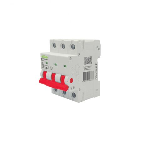 Wolverine -u00a0Main Switch 3 Pole 80A 400V 415V 3 Module  x4 - WOMSW380