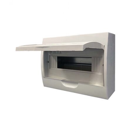 Wolverine -u00a0Switchboard Surface Mount 12 Way 100A 415V~ IP40 with White Door for Indoor Use  x1 - WOSB12