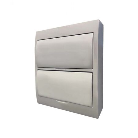 Wolverine -u00a0Switchboard Surface Mount 24 Way 100A 415V~ IP40 with White Door for Indoor Use  x1 - WOSB24