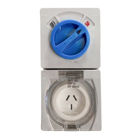 Isolator 3 Pin Combination 20A IP66