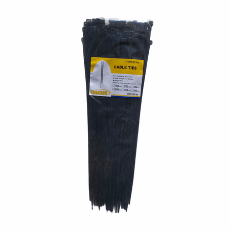 Cable Tie 300mm 100pc Black