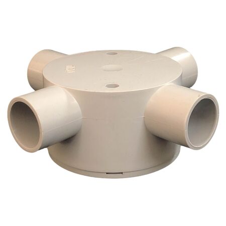 Junction Box 4 Way 20mm Shallow