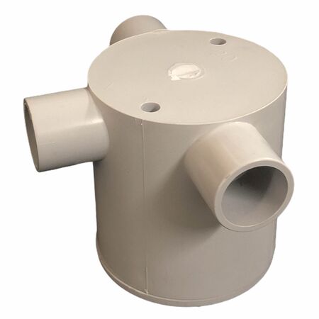 Junction Box 3 Way 25mm Deep