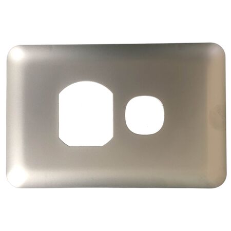 Power Point Single 10 Amp Powerclip Slim Wafer Cover