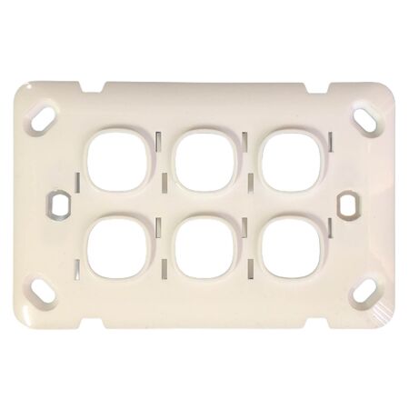 Switch 6 Gang 10 Amp Slim Wafer Body Cover