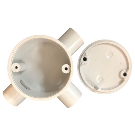 Junction Box 3 Way 20mm Deep