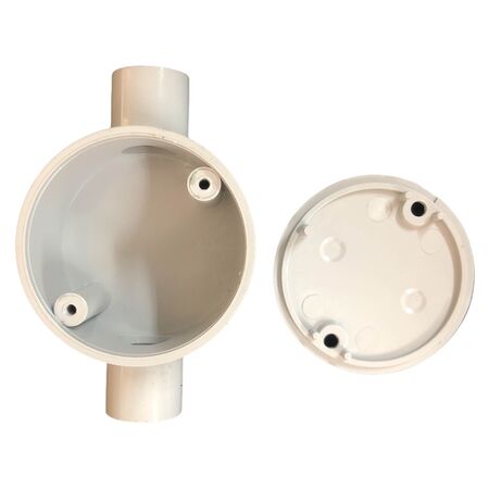 Junction Box 2 Way 20mm Shallow