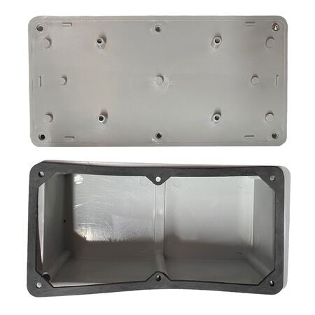 IP44 Single Adaptable Box 211x108x81mm