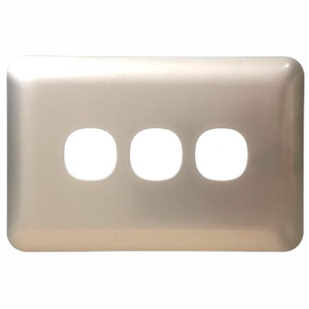Switch 3 Gang Elite Silver Cover