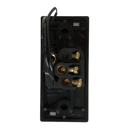 Glass Single Gang Architrave Switch With Built-In LED Push Button Black