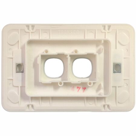 Switch 2 Gang 10 Amp Slim Wafer Body Cover