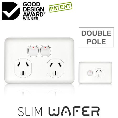 Power Point Double 10 Amp Double Pole Wafer