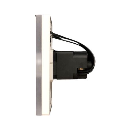 Glass Single Gang Architrave Switch With Built-In LED Push Button