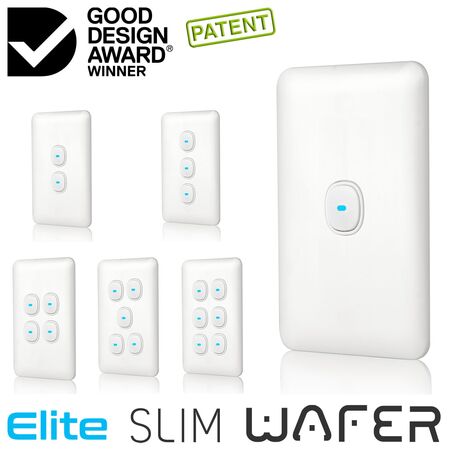 Switch 1 Gang 10 Amp Slim Elite