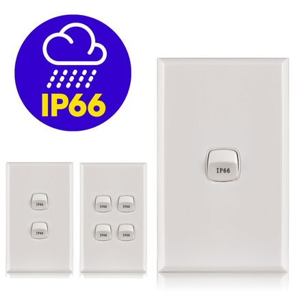 Switch 2 Gang 10 Amp Weatherproof