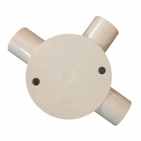Junction Box 3 Way 25mm Deep