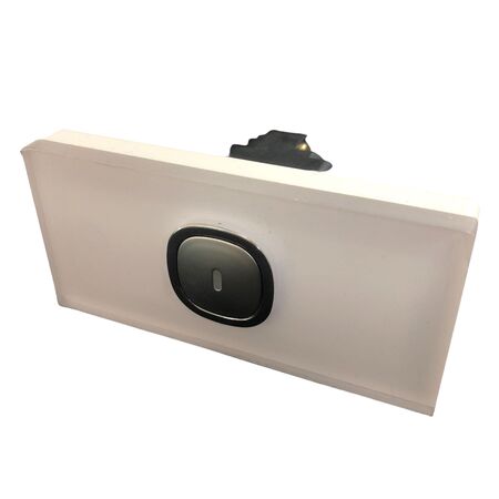 Glass Single Gang Architrave Switch With Built-In LED Push Button