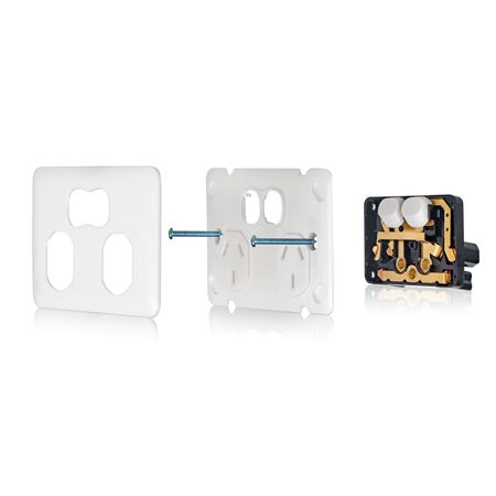Power Point Double 10 Amp Slim Wafer