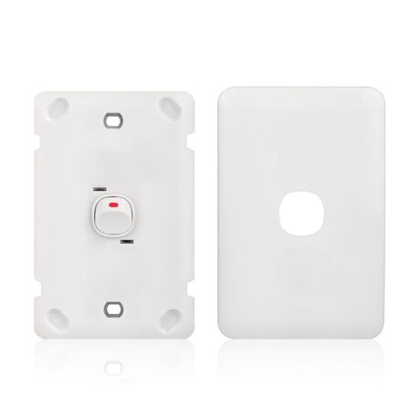 Switch 1 Gang 10 Amp Slim Wafer