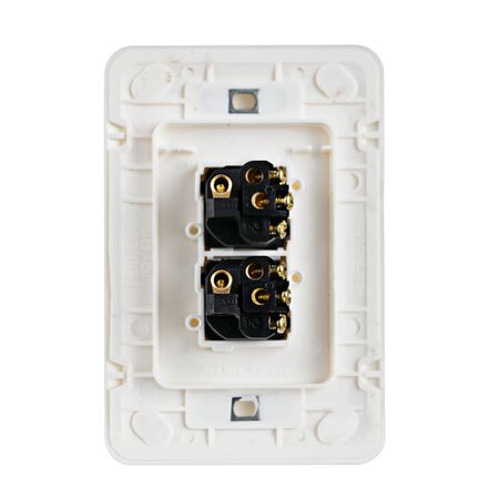Switch 2 Gang 10 Amp Slim Wafer