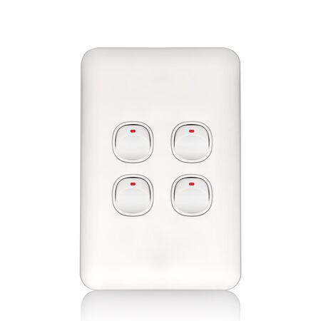 Switch 4 Gang 10 Amp Wafer