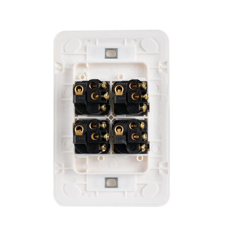 Switch 4 Gang 10 Amp Wafer