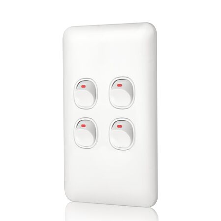 Switch 4 Gang 10 Amp Wafer